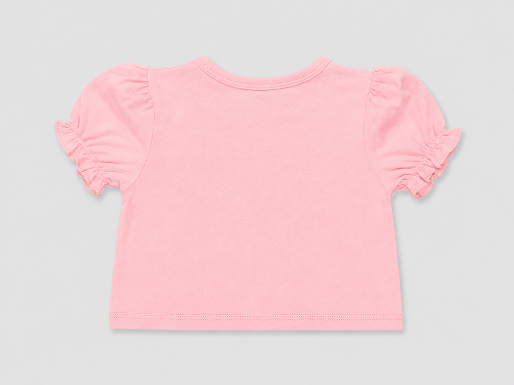 Shop the adorable Pink Ruffle Sleeve Cardigan Top for baby girls. Featuring textured fabric, puff sleeves, delicate ruffle trim, and a sweet button-front design.