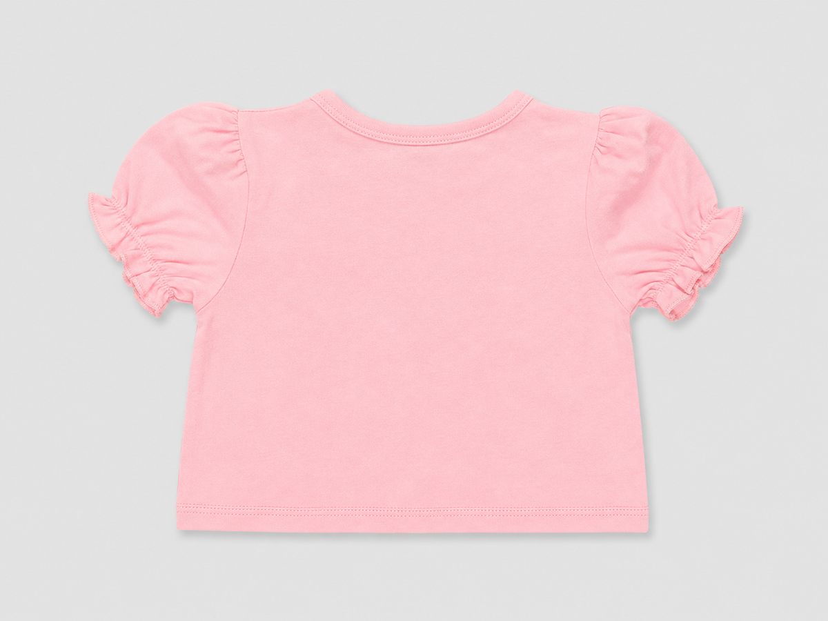 Shop the adorable Pink Ruffle Sleeve Cardigan Top for baby girls. Featuring textured fabric, puff sleeves, delicate ruffle trim, and a sweet button-front design.