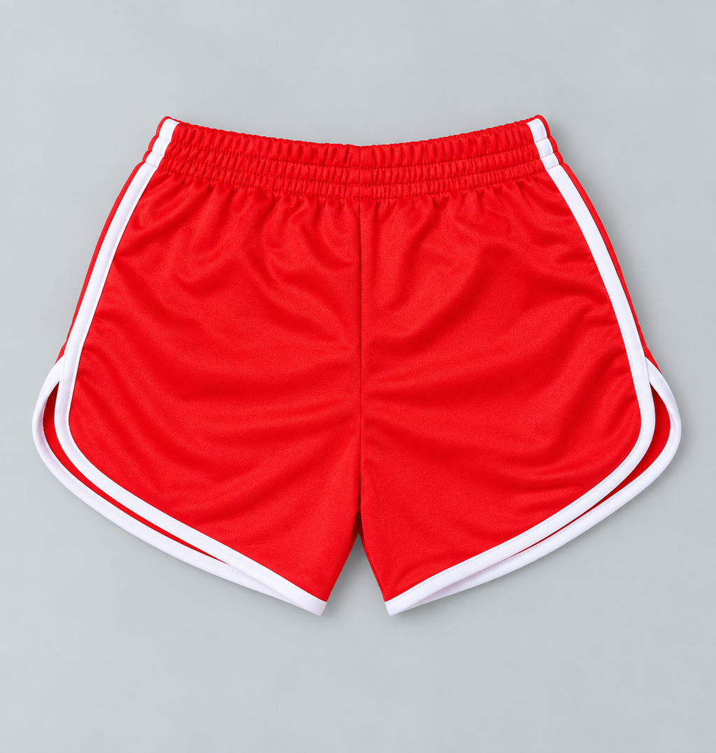 Girls Retro Athletic Dolphin Shorts