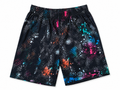 Shop these fun Black & Multi-Color Splatter Print Shorts featuring a vibrant all-over print, comfortable elastic waistband, and easy pull-on style for kids.