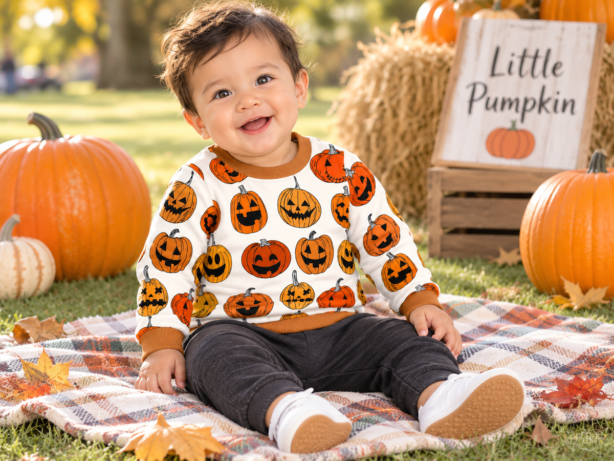 Pumpkin Patch Kids Ribbed Sweatshirt