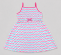Brighten her summer wardrobe with this girls' pink and turquoise chevron sundress. Lightweight, breathable, and perfect for vacations, parties, beach days, and everyday fun.