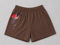 Shop these adorable brown girls shorts featuring a colorful butterfly graphic. A fun and comfortable choice for everyday wear, playtime, outings, and pairing with favorite tops.
