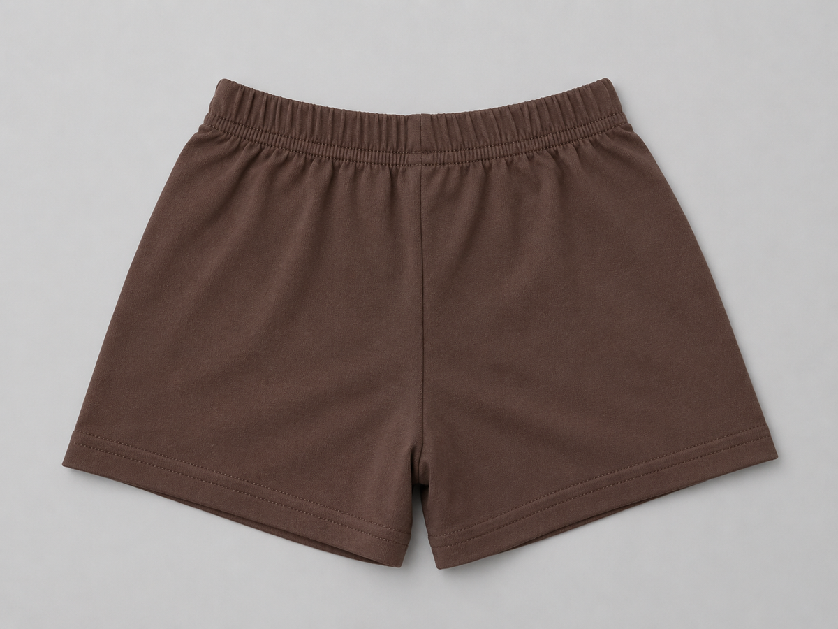 Shop these adorable brown girls shorts featuring a colorful butterfly graphic. A fun and comfortable choice for everyday wear, playtime, outings, and pairing with favorite tops.