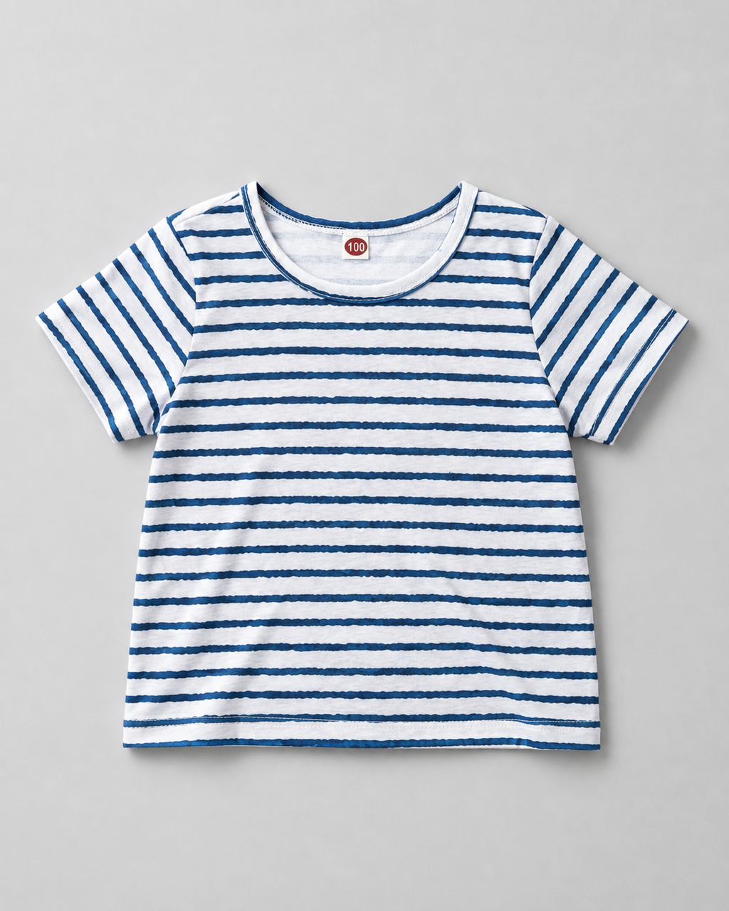 Shop this classic blue and white striped girls T-shirt in size 1-2 Years.  A versatile short-sleeve top that's perfect for everyday wear, playtime, outings, and easy casual outfits.