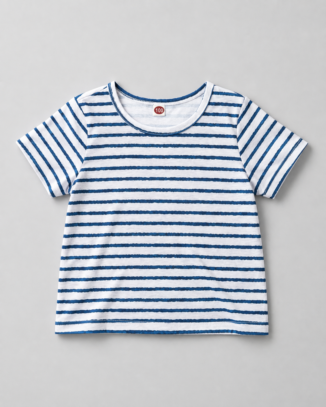 Shop this classic blue and white striped girls T-shirt in size 1-2 Years.  A versatile short-sleeve top that's perfect for everyday wear, playtime, outings, and easy casual outfits.