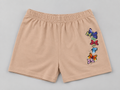 Shop these adorable tan girls shorts featuring a colorful butterfly graphic. A fun and comfortable choice for everyday wear, playtime, outings, and pairing with favorite tops.
