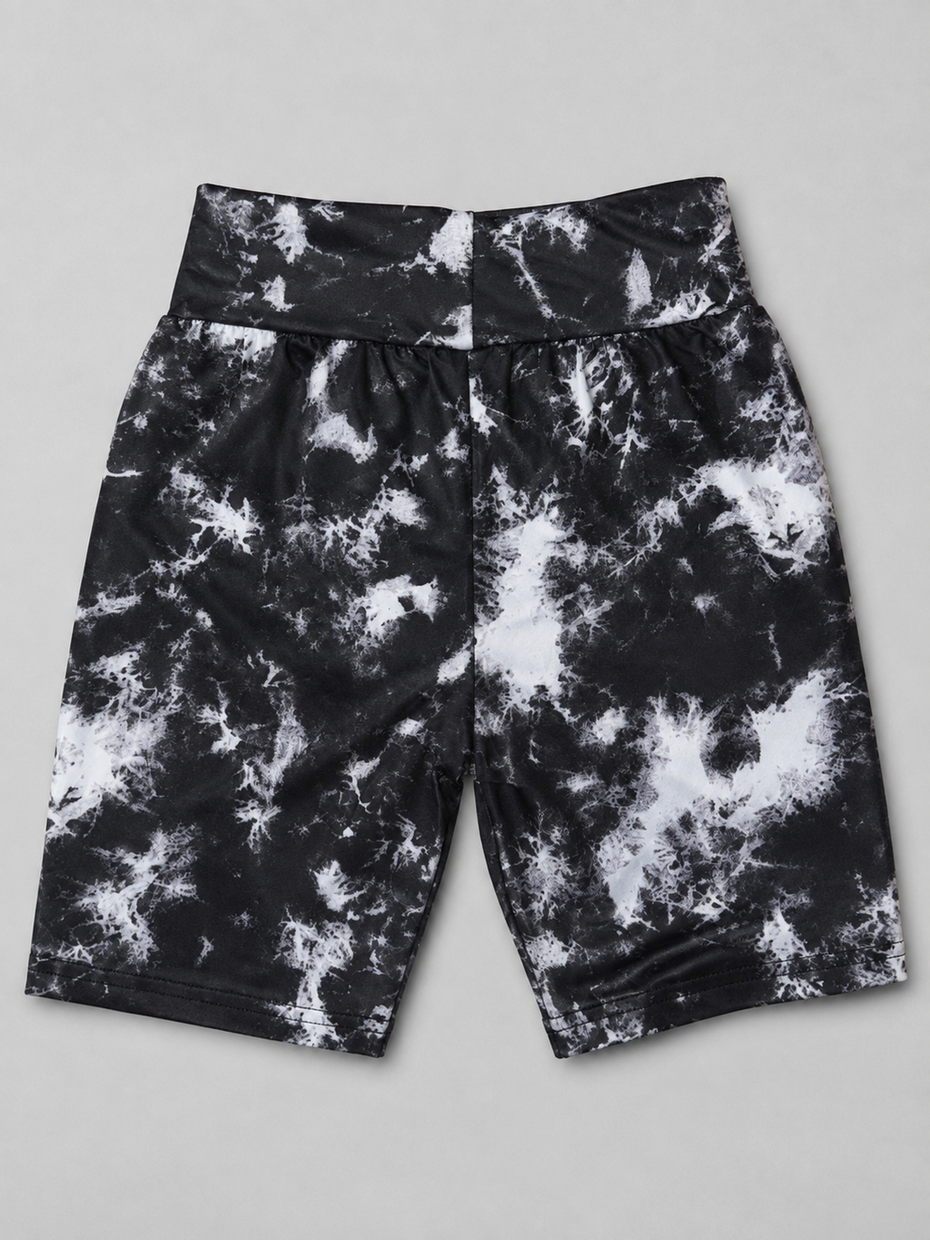 Shop these stylish black and white girls shorts featuring a bold splatter print. A comfortable and versatile choice for everyday wear, playtime, outings, and casual outfits.