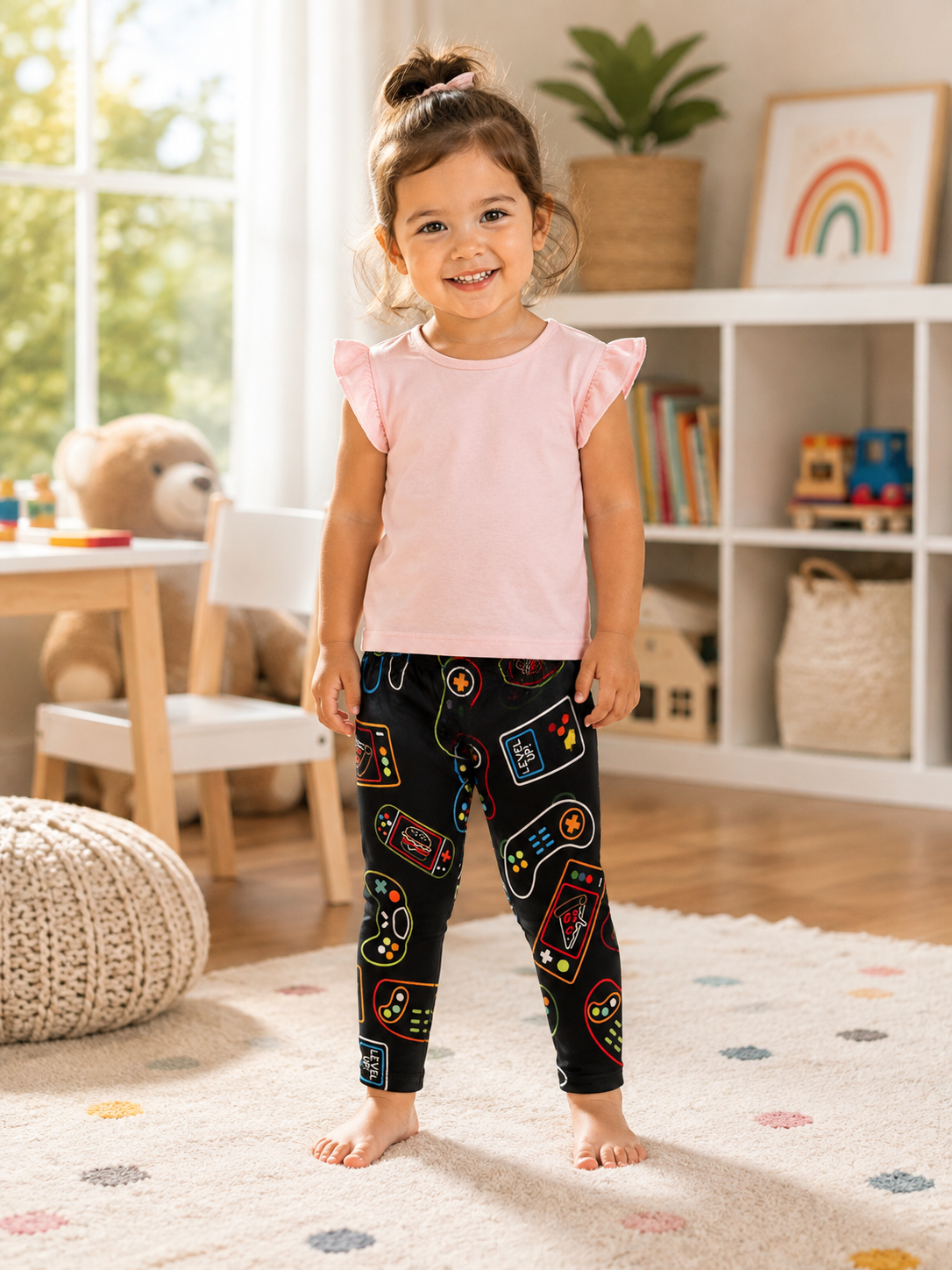 Black Girls Gaming Controller & Video Game Leggings
