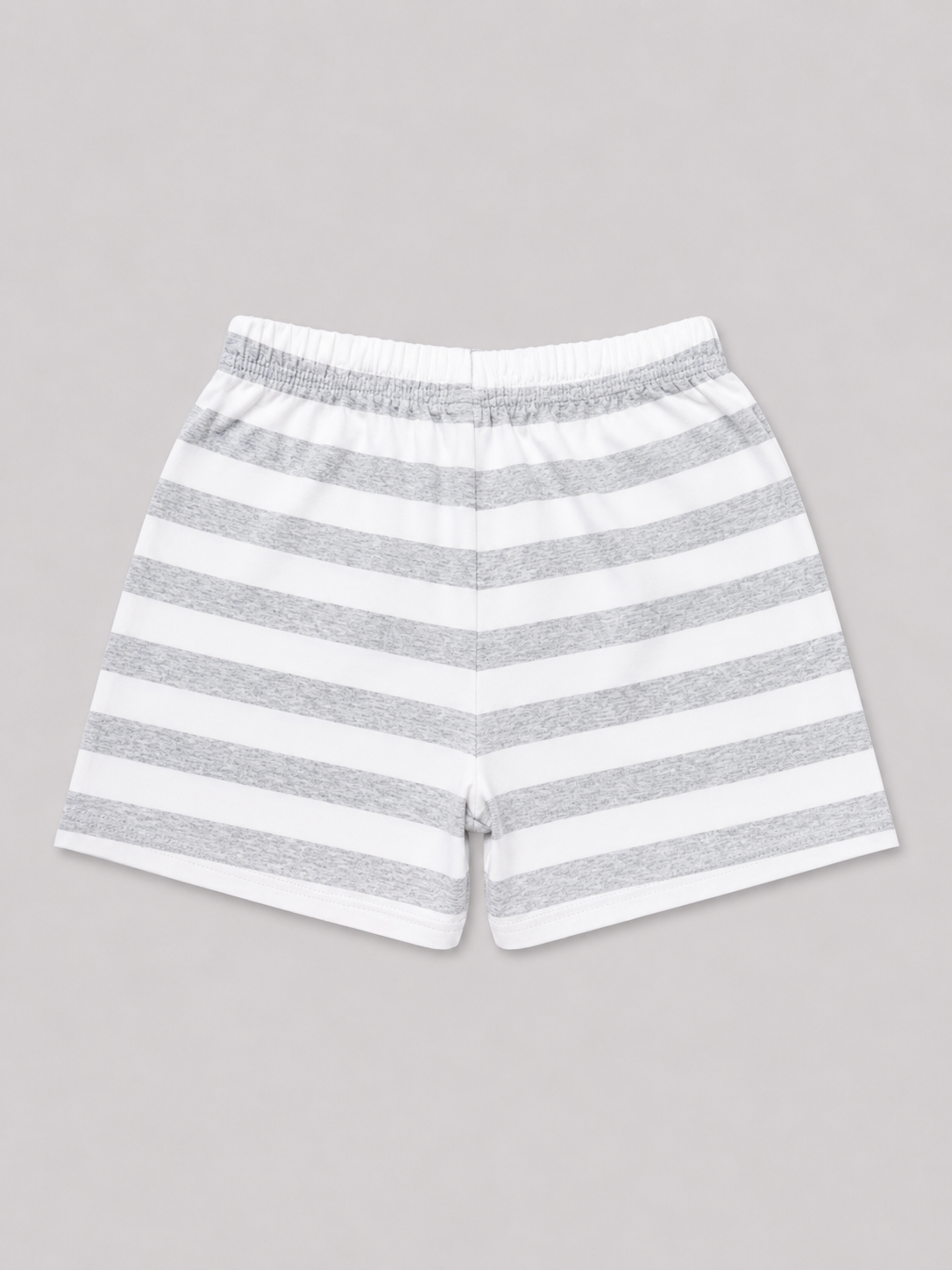 Shop adorable Gray & White Princess Striped Athletic Shorts for girls. Featuring a stylish striped design, elastic waistband, and fun Princess “P” graphic for everyday comfort and play.