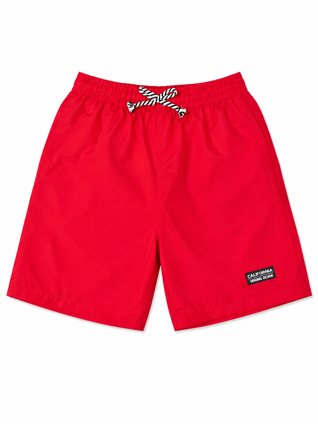 Shop these Red Pull-On Shorts with Drawstring, featuring a comfortable elastic waistband, adjustable drawstring, and versatile solid-red design for kids.