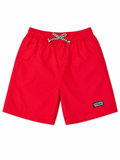 Shop these Red Pull-On Shorts with Drawstring, featuring a comfortable elastic waistband, adjustable drawstring, and versatile solid-red design for kids.