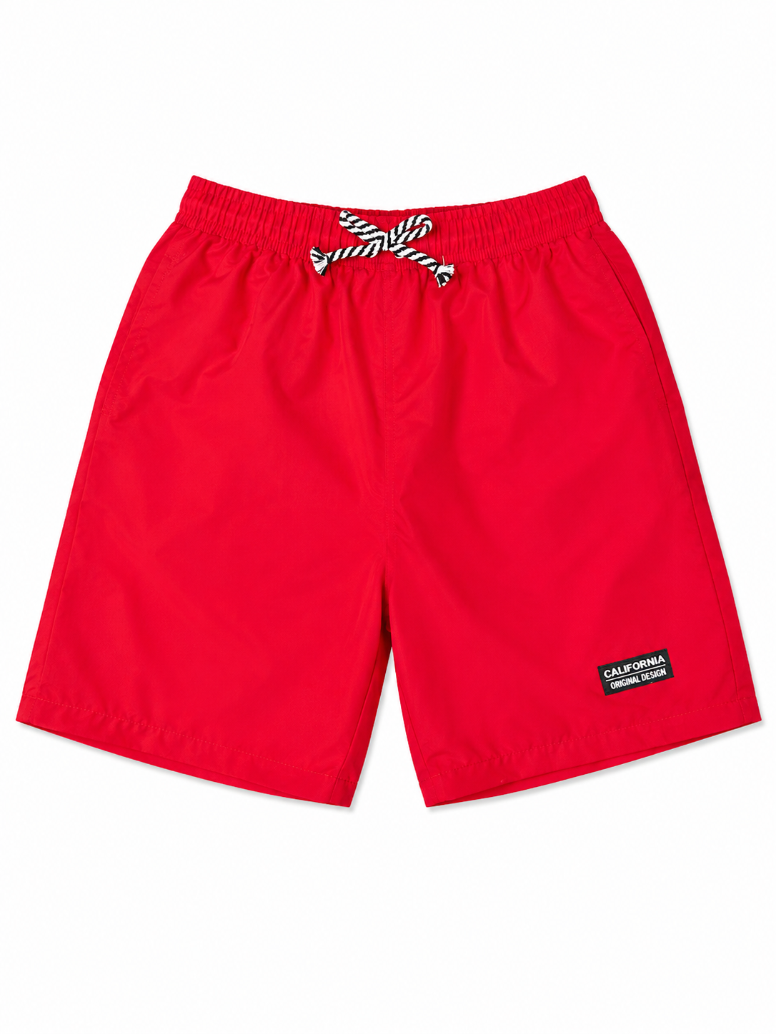 Shop these Red Pull-On Shorts with Drawstring, featuring a comfortable elastic waistband, adjustable drawstring, and versatile solid-red design for kids.